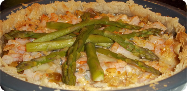 Asparagus & Prawn Pie Recipe Cook Nights by Babs and Despinaki