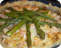 Asparagus & Prawn Pie