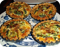 Broccoli Quiche Tartlets