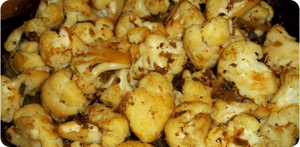 Cauliflower with Coriander Recipe Cook Nights by Babs and Despinaki