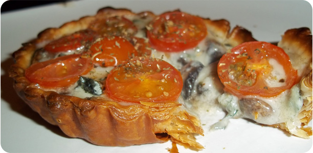 Blue Cheese Tarts Recipe Cook Nights by Babs and Despinaki
