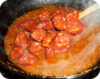 Chorizo in Cider