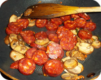 Chorizo Tagliatelle