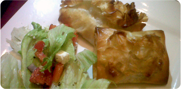 Filo Pastry Parcels - Cheesy Surprises Recipe Cook Nights by Babs and Despinaki