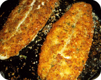 Herb Crust Basa with Roasted Beetroot