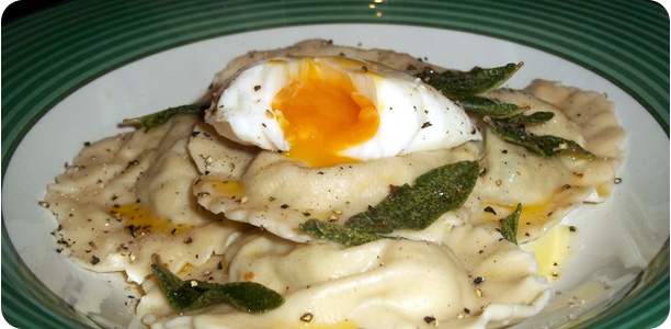 Leek & Mushroom Ravioli with Sage Butter Recipe Cook Nights by Babs and Despinaki
