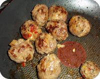 Meatballs Stuffed with Feta Tortellini Recipe
