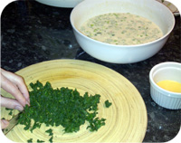 Spinach Pancakes with Lime Butter