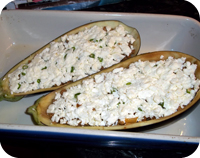 Papoutsakia with Lemon Potatoes