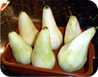 Pears Poached in Red Wine and Port