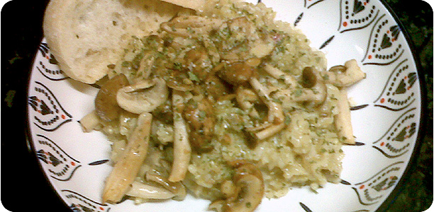Wild Mushroom Risotto Recipe Cook Nights by Babs and Despinaki