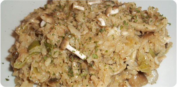 Mushroom Risotto Recipe Cook Nights by Babs and Despinaki