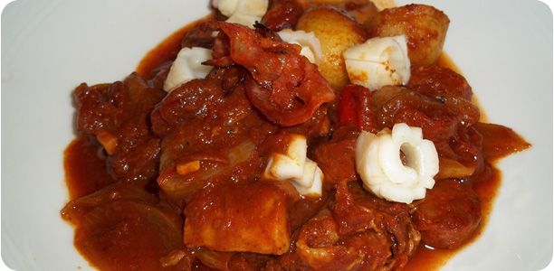 Squid & Chorizo Stew Recipe