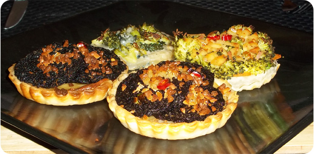Black Pudding & Broccoli Tarts Recipe Cook Nights by Babs and Despinaki