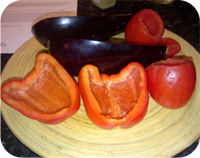 Yemista - Stuffed Peppers and Tomatoes