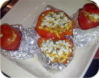 Yemista - Stuffed Peppers and Tomatoes